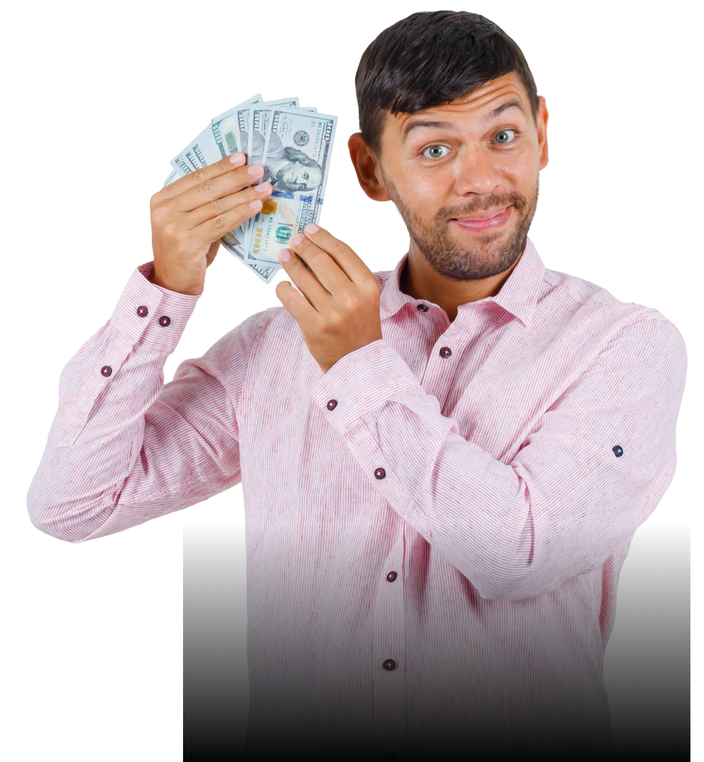 Man holding money